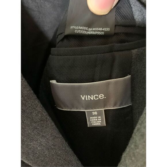 Vince Wool Blazer Suit Jacket gray men's size 36 - Picture 5 of 5